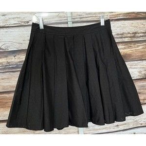 Michael Kors Black Pleated Laser Cut Skirt Women’s Size 4 Lined